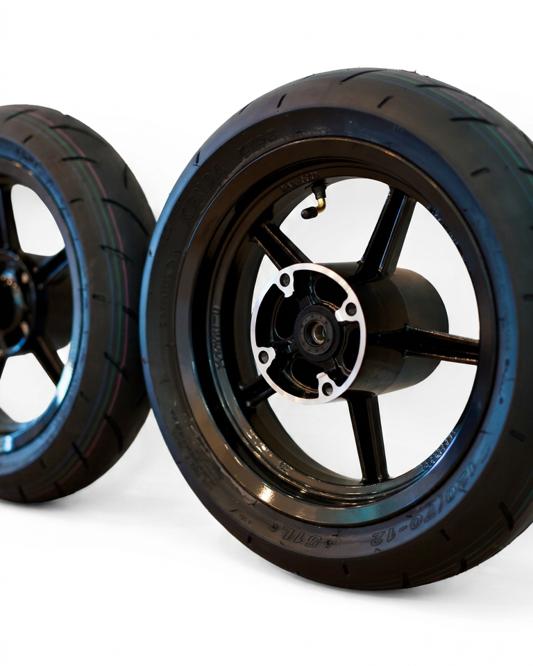 Kaos Customs 12 inch mini moto supermoto wheelset for Yozma and Tuttio