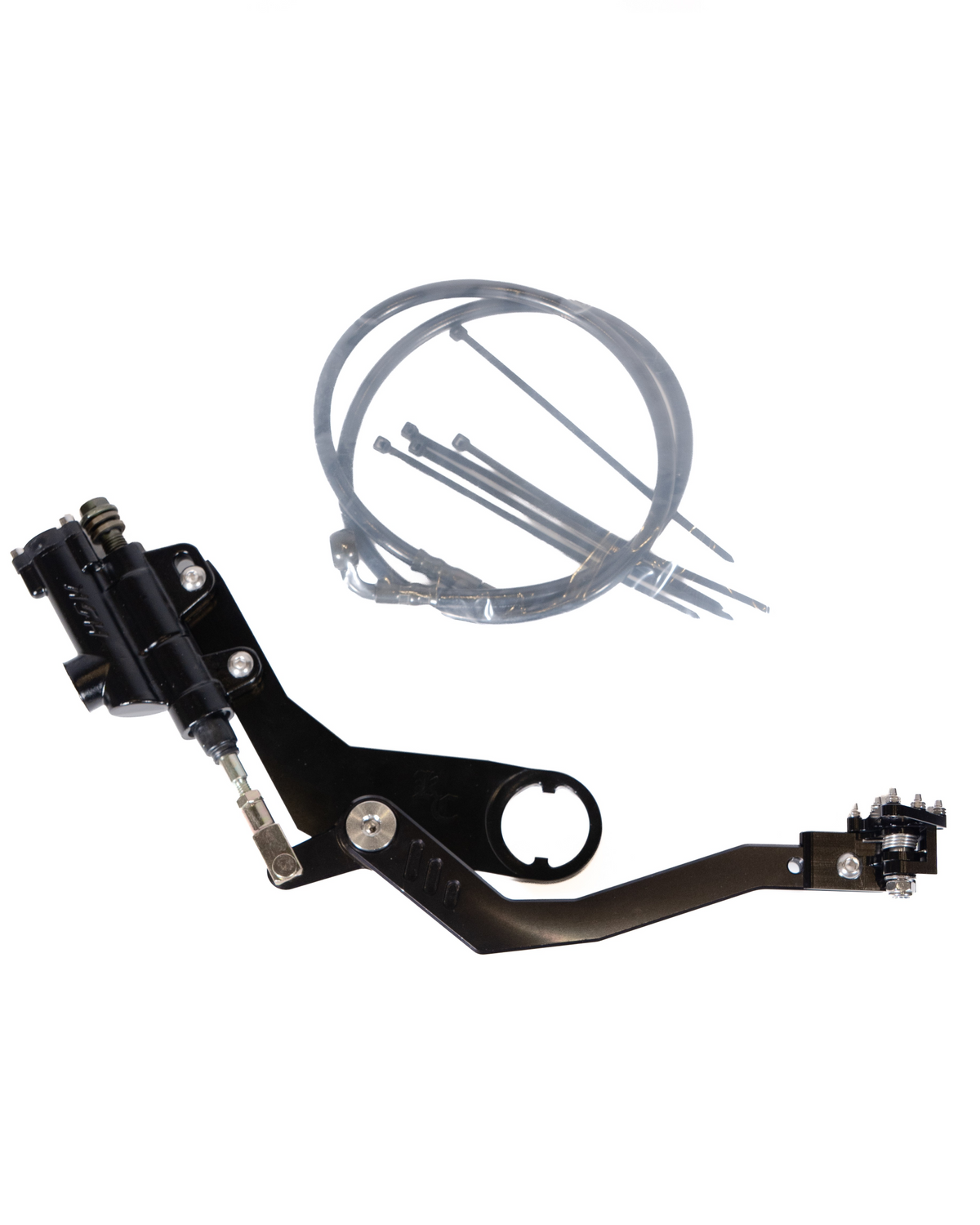 Kaos Customs V2 foot brake for the V2 e-bike peg kit in black